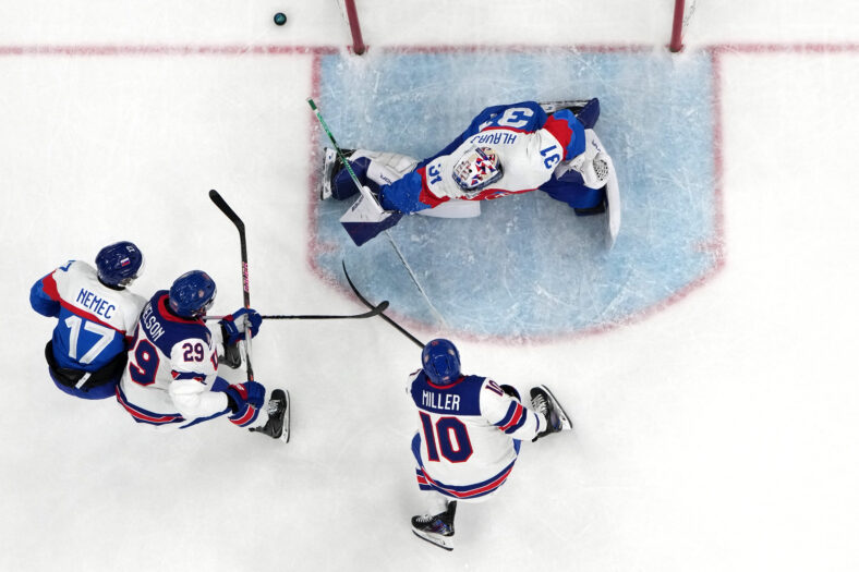 Olympics: Ice Hockey-Men Semifinal- USA-SVK
