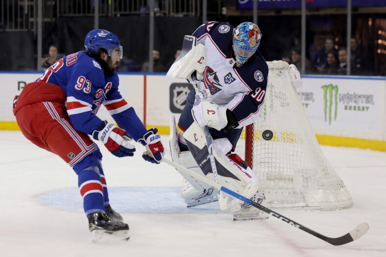 NHL: Columbus Blue Jackets at New York Rangers
