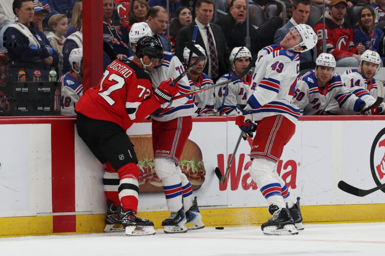 NHL: New York Rangers at New Jersey Devils